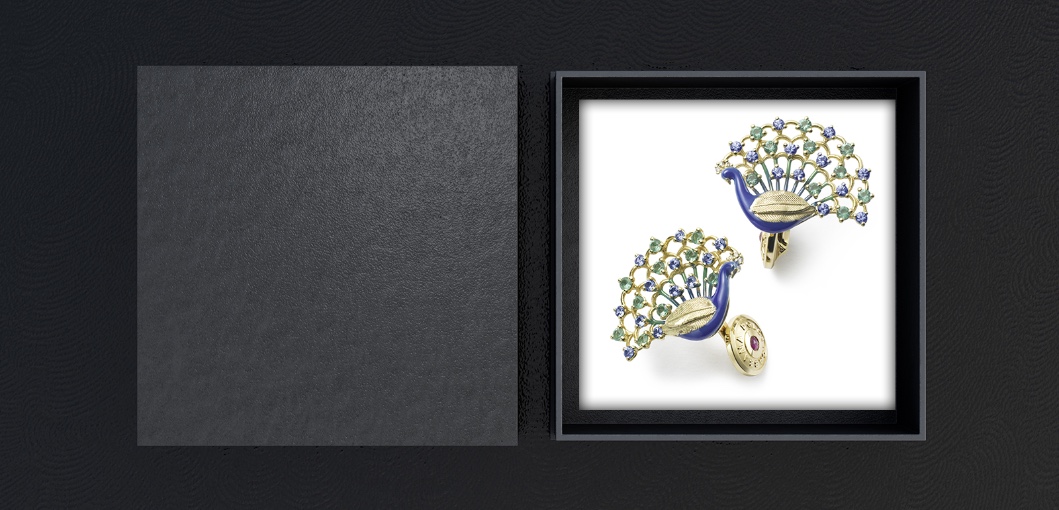 Peacock earrings, Dolce&Gabbana