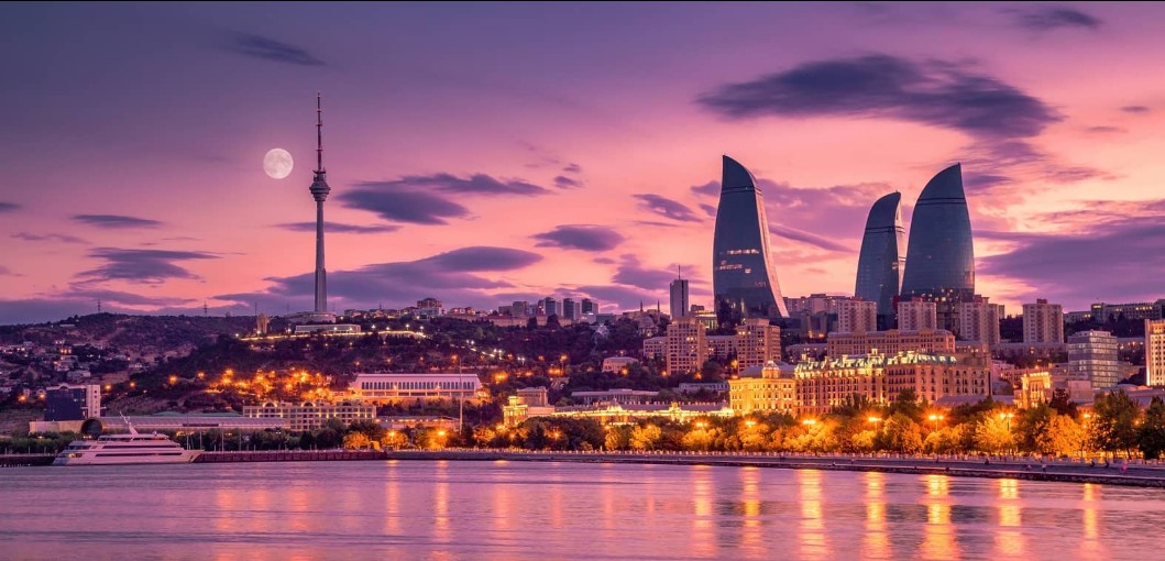 Baku skyline, Azerbaijan