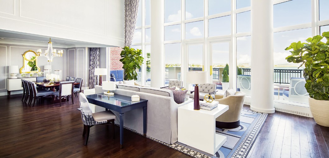 The John Adams Presidential Suite, Boston Harbor Hotel, MA, USA