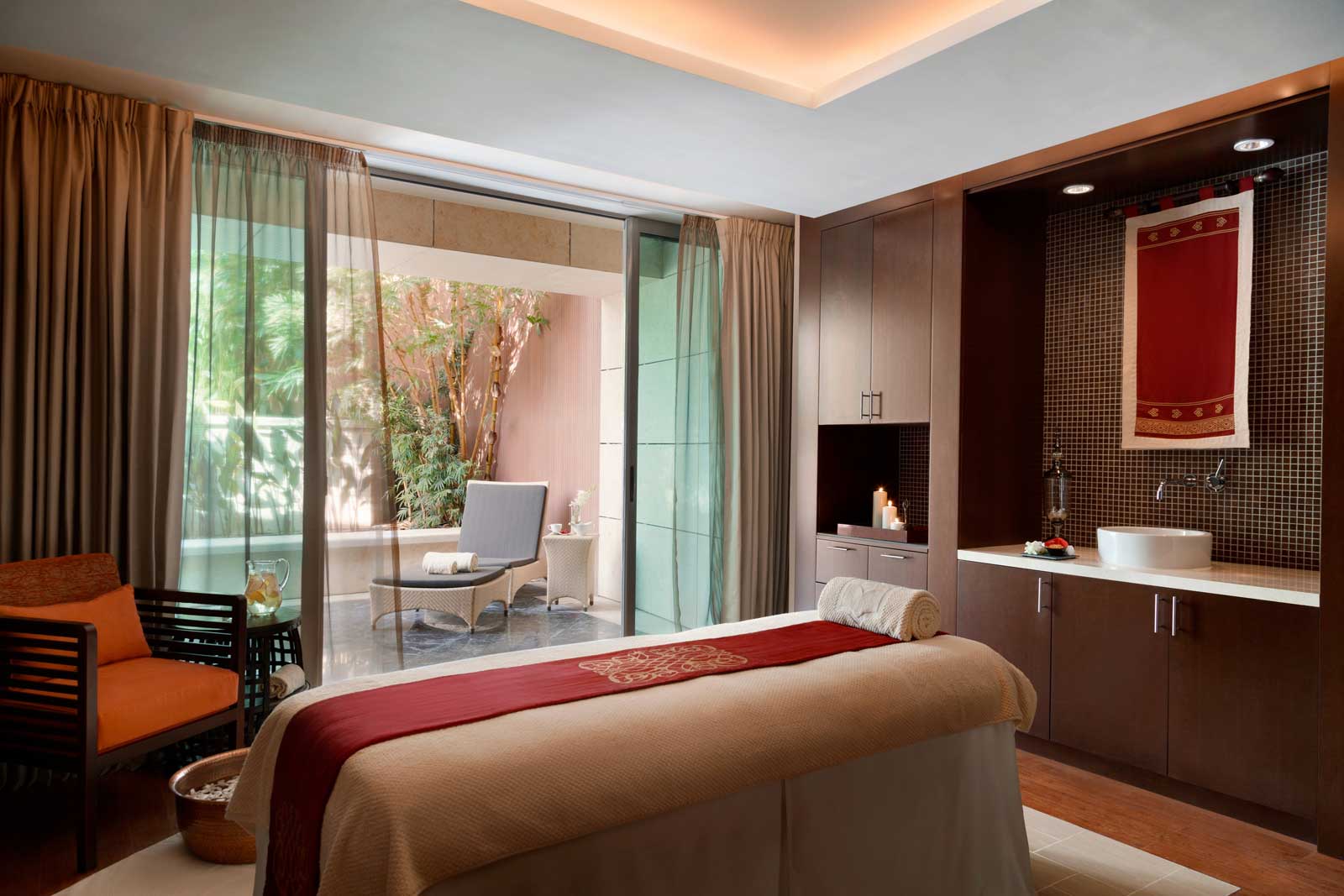 One of the spa rooms at the new Shangri-La, Doha
