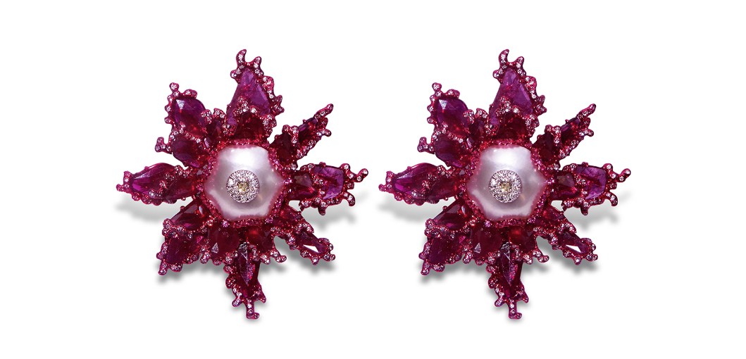 Earrings Bina Goenka at Gemfields